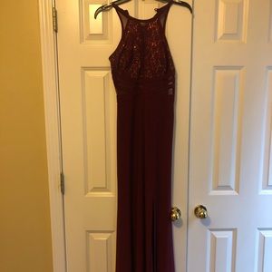 Burgundy Red Prom/Homecoming/Military Ball Dress